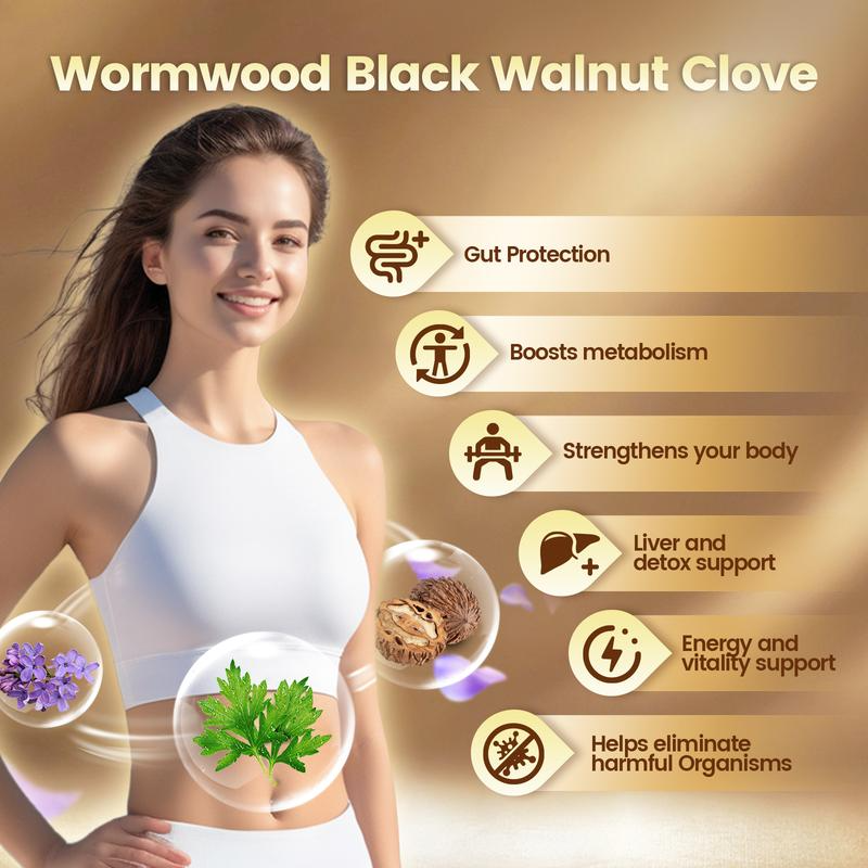 Wormwood black walnut cloves